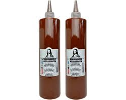 Südor Textielverf 1000 ml, bruin.Wasbestendige textielverf voor lichte stoffen. Wasmachinebestendig, wasbestendig. Fixatie door strijken (2 x 500 ml)