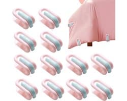Dekbed Clips,Anti-Slip Gekussende Dekbedclips - 12 Stuks Herbruikbare Beddengoed Klemmen - Beddengoed Houder Klemmen Voor Thuis Slaapkamer En Hotel