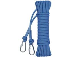 Waslijn Touw - Kleding Lijn - Drogen Buiten - Winddicht Ontwerp - 10 Meter - Blauw