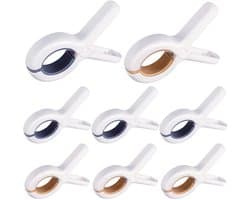 Dailygoods - Wasknijpers voor strandstoelen, 8 stuks, strandhanddoekclips, grote wasknijpers voor strandstoelen, toilet, badlakens, deken
