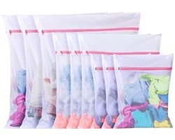 Dailygoods - 10 Stuks Wasnet Voor Wasmachine, Waszak Wasmachine Wasnet Grote Mesh Waszak Voor Shirts Bh's Sokken Schoenen Truien Babykleding (3 Maten)