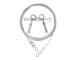 Waslijn Buiten - Kledinglijn Outdoor - Drogen Kleding - Roestvrij Staal - 30ft - Zilver