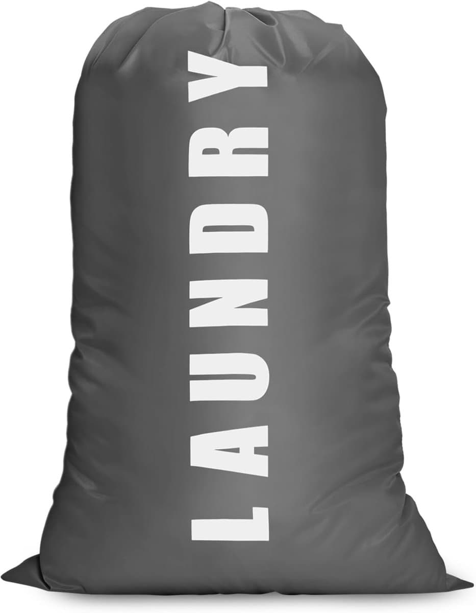 Extra Grote Waszak 61x91cm - Vouwbare Opbergzak voor Vuile Kleding met Trekkoord, Duurzaam en Handig voor Reizen, Badkamer en Slaapkamer — afbeelding 1