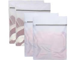 Wasnet voor wasmachine, 2 soorten mazen, waszak met ritssluiting, voor fijne was, ondergoed, jeans, badhanddoek, herbruikbaar