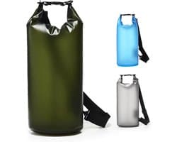 Dry Bag 10L Waterdichte Tas, Waterdichte Opbergtas, Waterdichte Dry Bag met Rolsluiting en Schouderriem voor Strand, Zwemmen, Boot, Kajak, Vissen, Raften, Kamperen, B3-Groen