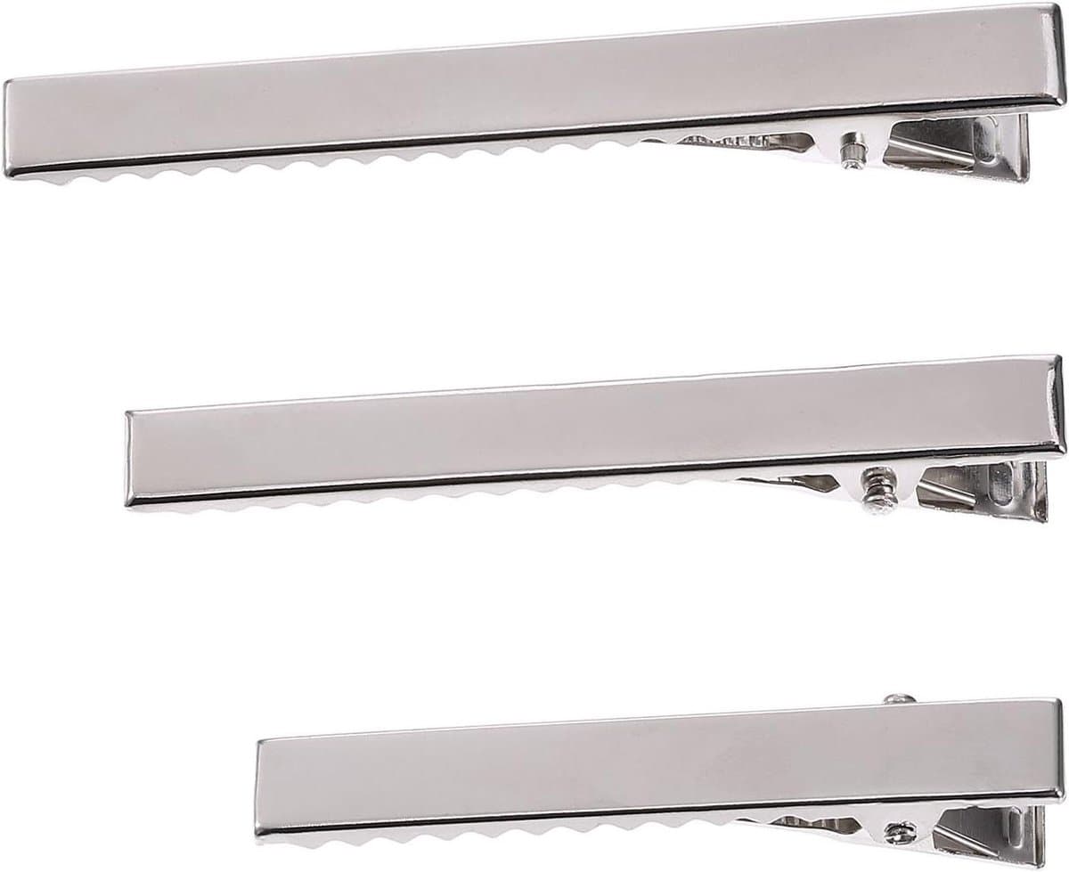 Haarspelden Krokodil - Metalen Clips - Haar Styling - Antislip Ontwerp - 30 Stuks - Zilverkleurig — afbeelding 1