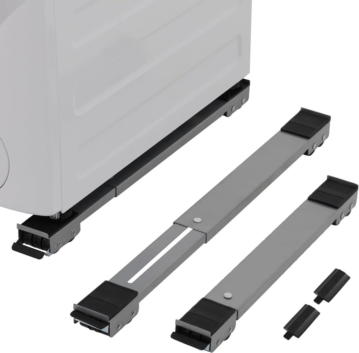 2 Stuks Wasmachine Onderstel - Wasmachine Standaard - Verstelbare Mobiele Standaard - Met 24 Wielen - Telescopisch Ontwerp - Voor Banken, Kledingkasten, Drogers, Wasmachines, Koelkasten, Airconditioners En Vaatwassers — afbeelding 1