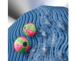 Wasballen set van 6 voorkomt wolknotjes groen