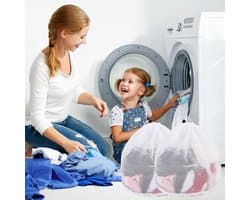 Wasnet voor Wasmachine - Polyester - Fijnmazig en Ademend - Herbruikbaar - Voor Ondergoed en Kleine Kledingstukken