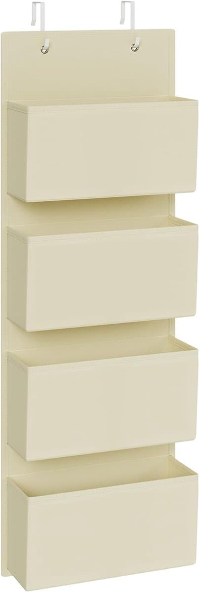 Deurorganizer Beż 4 Vakken 33,5x12x100cm Opbergkoffer — afbeelding 1