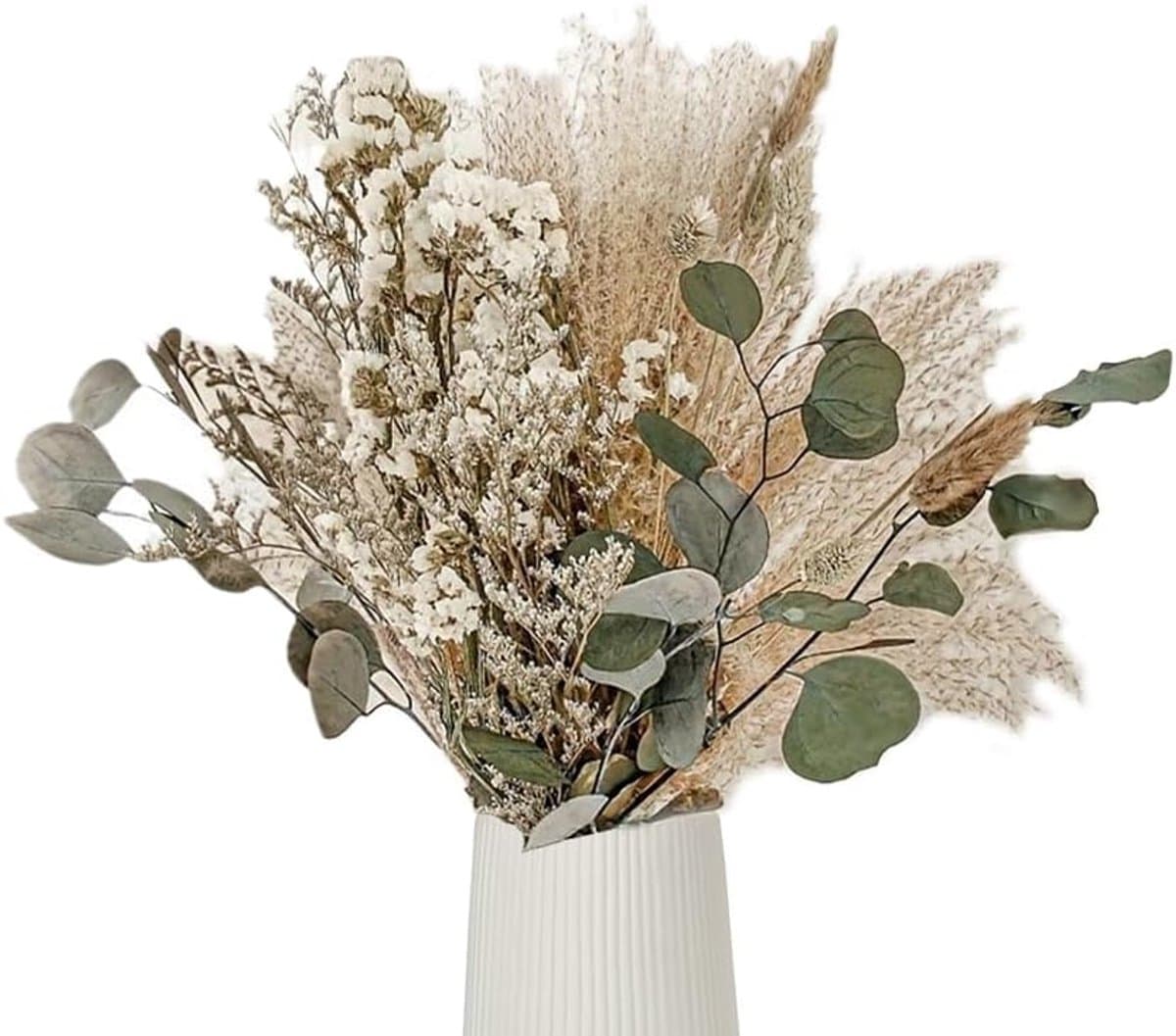 45Pcs Gedrogen Pampasgras, Pampasgras Deko, Trockenbloemen Bunny — afbeelding 1
