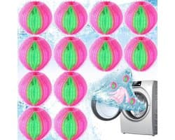 6 verpakkingen wasballen voor ontharing en vlekverwijdering - was- en beschermingsballen voor kledinghaarballen -Verwijdert effectief dierenhaar, pluisjes en huidschilfers van beddengoed en kleding, geschikt voor wasmachines