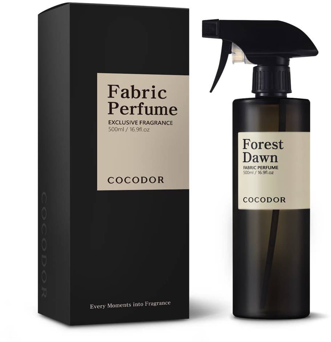 Cocodor Textielparfum Forest Dawn 500 ml - Exclusieve Textielspray voor Kleding, Beddengoed en Woontextiel - Frisse Citrus & Houtgeur — afbeelding 1