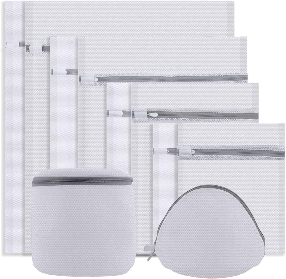 SnelShoppen - 10-delige waszakken set voor wasmachine, fijne netten, ideale bescherming voor delicate was, ondergoed, sokken, bh's, beddengoed, divers — afbeelding 1