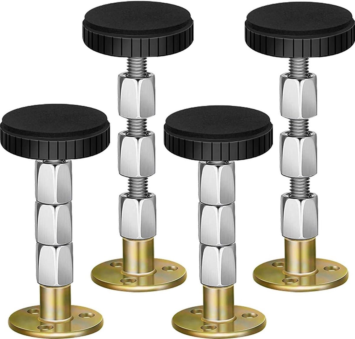 4-Pack Bedframe Anti-Shake Gereedschap - Verstelbare Stoppers voor Stabiele Bedden en Meubels — afbeelding 1