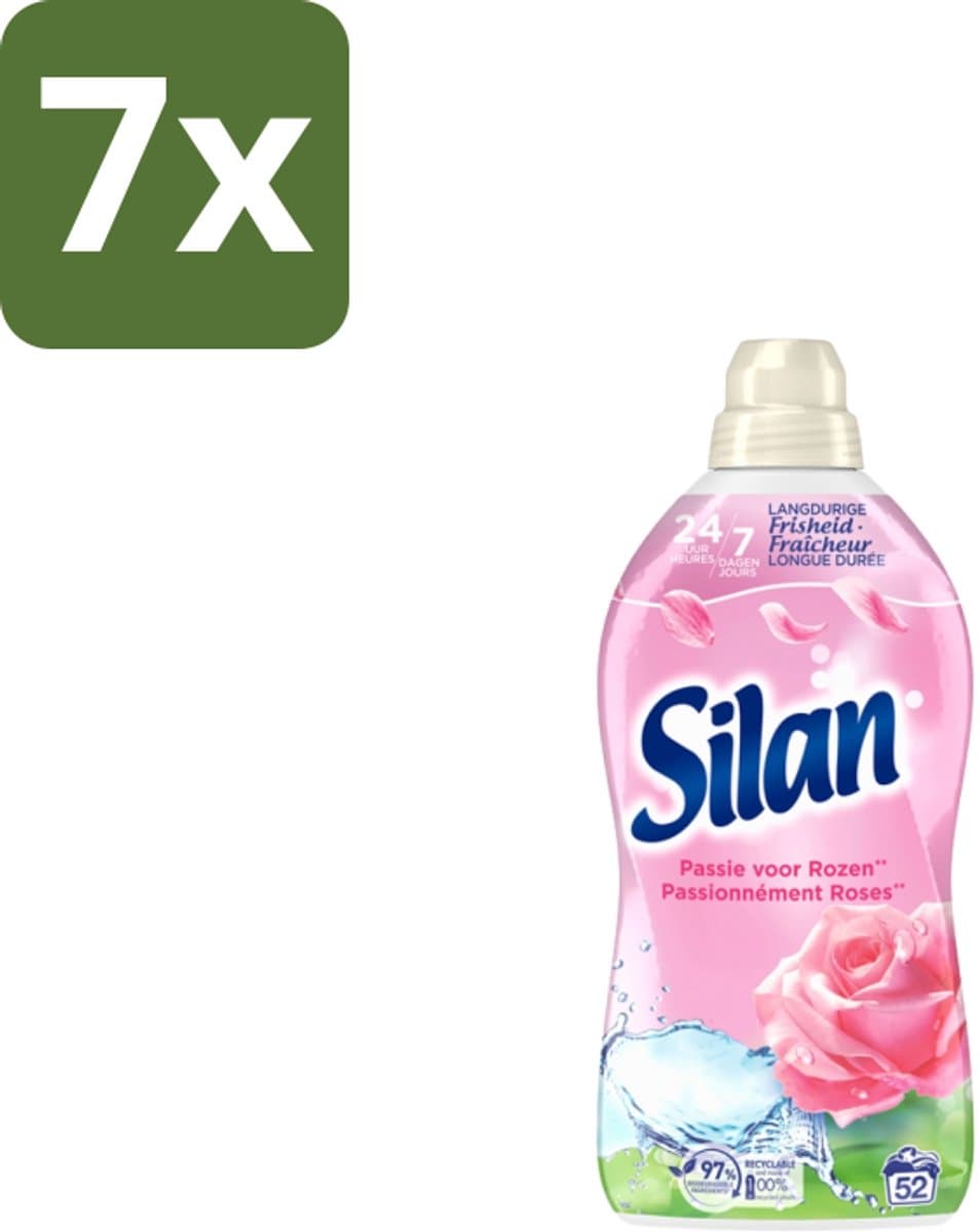 Silan – Wasverzachter – Classic Pink Passie voor Rozen – 1144 ml - Bulkverpakking - 7 stuks — afbeelding 1