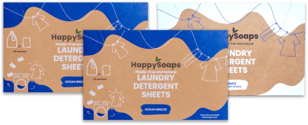HappySoaps - Wasstrips Kwartaalbox 2+1 GRATIS - Gekleurde en Witte Was — afbeelding 1