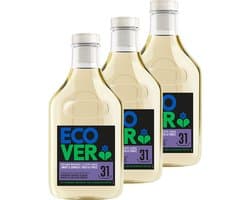 Ecover - Vloeibaar Donker Wasmiddel - Voordeelverpakking 3 x 1.43 L - 93 wasbeurten - Kleurbescherming & Pluisverwijdering - Plantaardig & Biologisch afbreekbaar