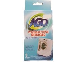 Ago Wasmachinereiniger - Weg met nare Luchtjes - 3 zakjes van 35 gram - Stinkende Wasmachine oplossen - Wasmachine Geur - Wasmachine Reinigen
