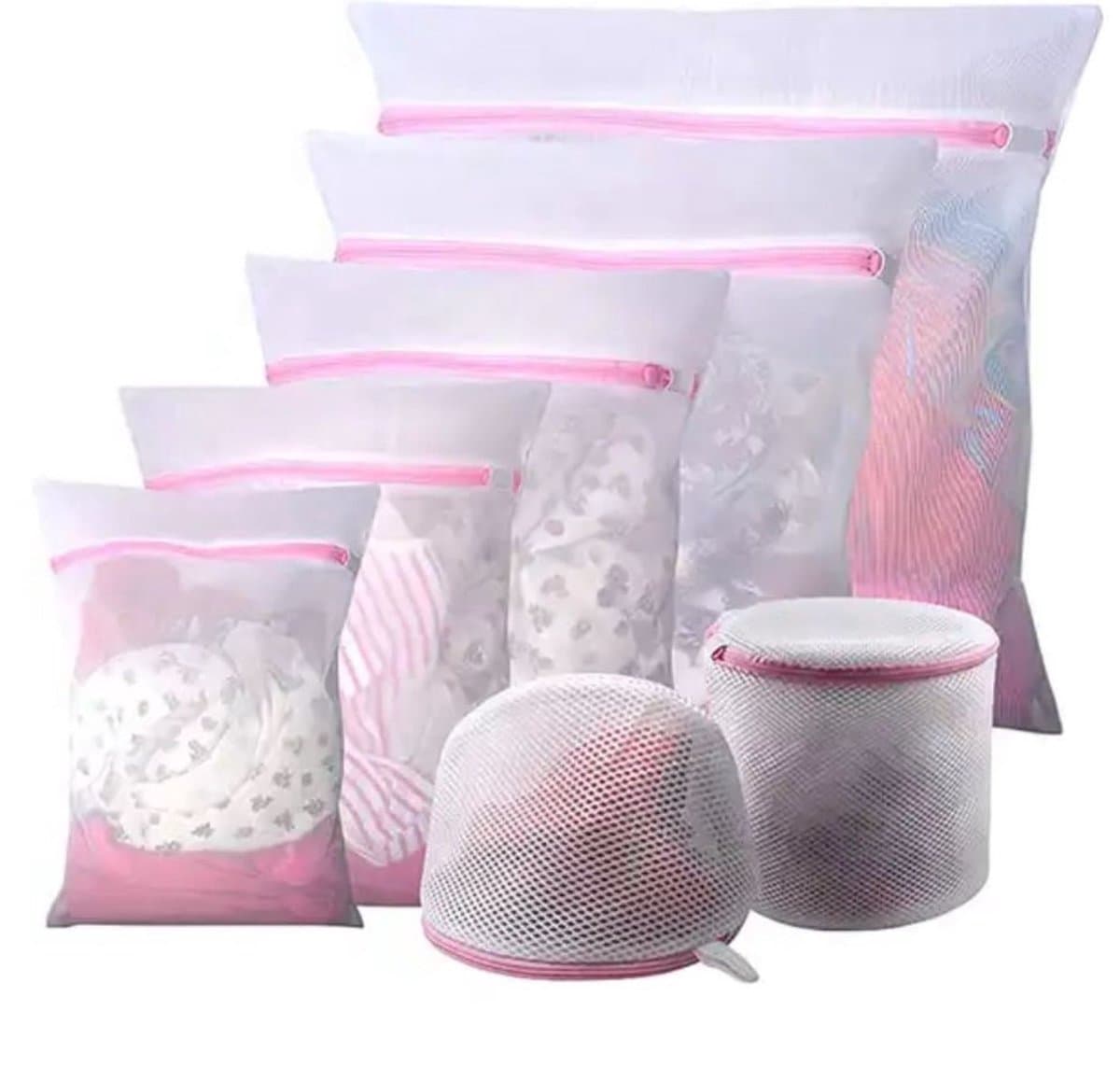 ***Waszakken Set van 7 voor Wasgoed - Waszakje Lingerie - Waszak bh - Wasnet Groot Waszakken Set van 7 voor Wasgoed - Waszakje Lingerie - Waszak bh - Wasnet Groot van Heble® *** — afbeelding 1