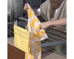 Grijze Aanpasbare en Opvouwbare Balkon Kleding Airer met Gratis Verzending