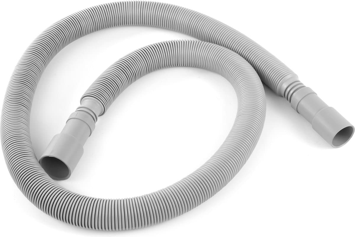 Uittrekbare afvoerslang wasmachine droger, 0,7m - 2m., Ø24mm haaks — afbeelding 1