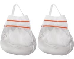 Waszak - 2 Stuks - Waszakken - Waszakjes - Wasnetten - Netwaszakken - Waszakjes Met Rits - Beschermzak voor Wasmachine - Laundry Bag - Kledingzakjes - Wassorteerder - Waszak Voor Delicate Stoffen - Voor Thuis, Slaapzaal, Hotel, Reizen - 30*30cm