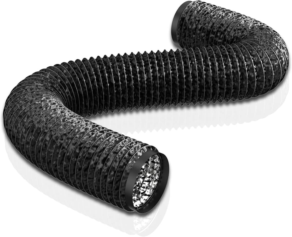 Flexibele PVC Afvoerslang 150mm - 6 Meter Ventilatiekanaal voor Afzuiging en Droger — afbeelding 1