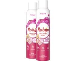 Robijn Pink Sensation Dry Wash Spray - 2 x 200 ml - Voordeelverpakking