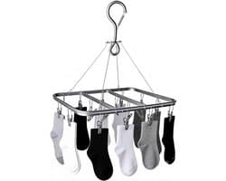 Camping Droogrek met 16 Clips voor Sokken, Ondergoed en Kleding - Ideaal voor Buitenactiviteiten en Kamperen