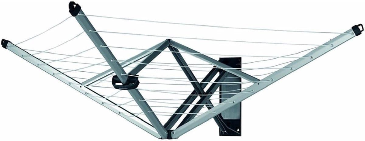 YOR® Wanddroogrek Inklapbaar - Wanddroogrek - Zilver - 184cm x 182cm x 109cm; 5.49 kg — afbeelding 1
