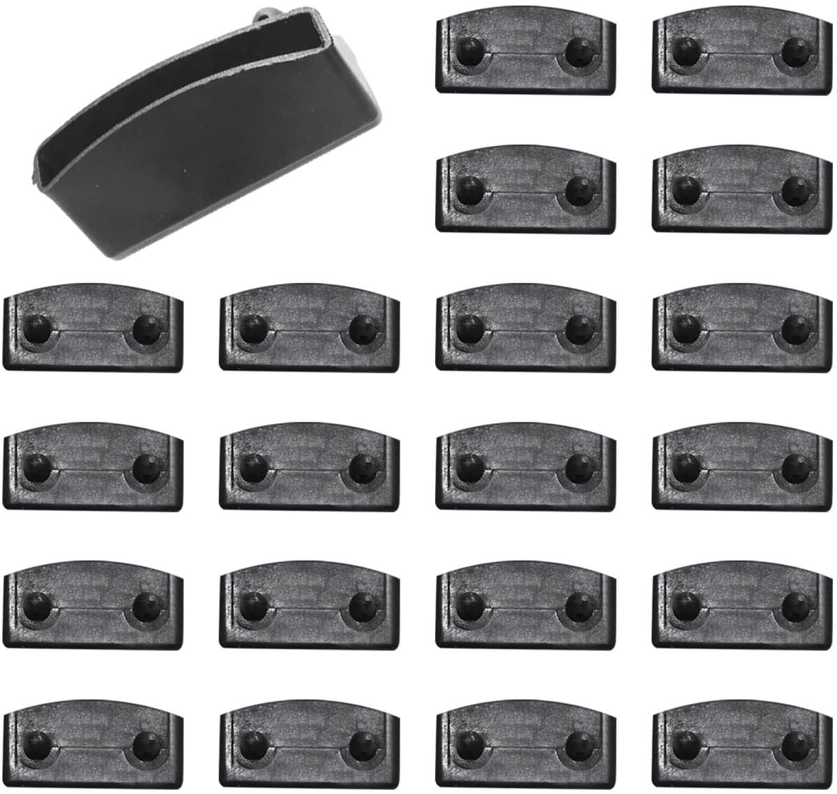 SVGCommerce - Bed Clips - Ondersteuning voor Bedden - 20 Stuks - Zwart - Bedplaat Bevestiging - Geschikt voor Eenpersoons en Tweepersoonsbedden - 55mm — afbeelding 1