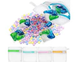 5 Stuks Kleine Wasnetjes, Duurzame Polyester Opbergzakken voor Waspods, Reisorganizer en Bescherming van Delicate Kleding
