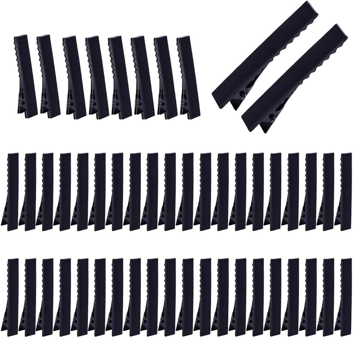 Eendenbek Klemmen - Haarklemmen Metalen - Haar Stylen - Sterke Anti-slip Grip - 50 Stuks - Zwart — afbeelding 1