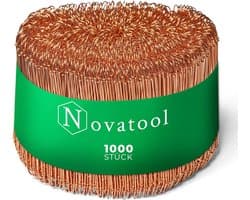 Draadsluitingen voor Zakken - Afsluitdraad Binddraad - Zakken Dichtmaken - Koperen Coating - 1000 Stuks 120mm - Koperkleurig