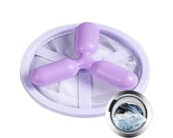 Wasmachine Pluisvanger - Haarfilterbal Was - Kleding Reinigen - Vangt Dierenhaar Op - 17.2 x 9.4 cm - Paars
