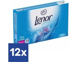 Lenor Droogtrommeldoekjes Aprilfris - 12 x 34 Doekjes