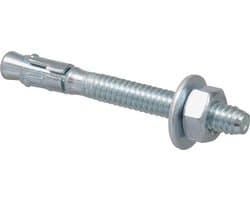 Wiganker - Doorsteekanker Betonanker - Vastzetten Materialen - Inclusief Moer en Ring - 40 Stuks - Zink