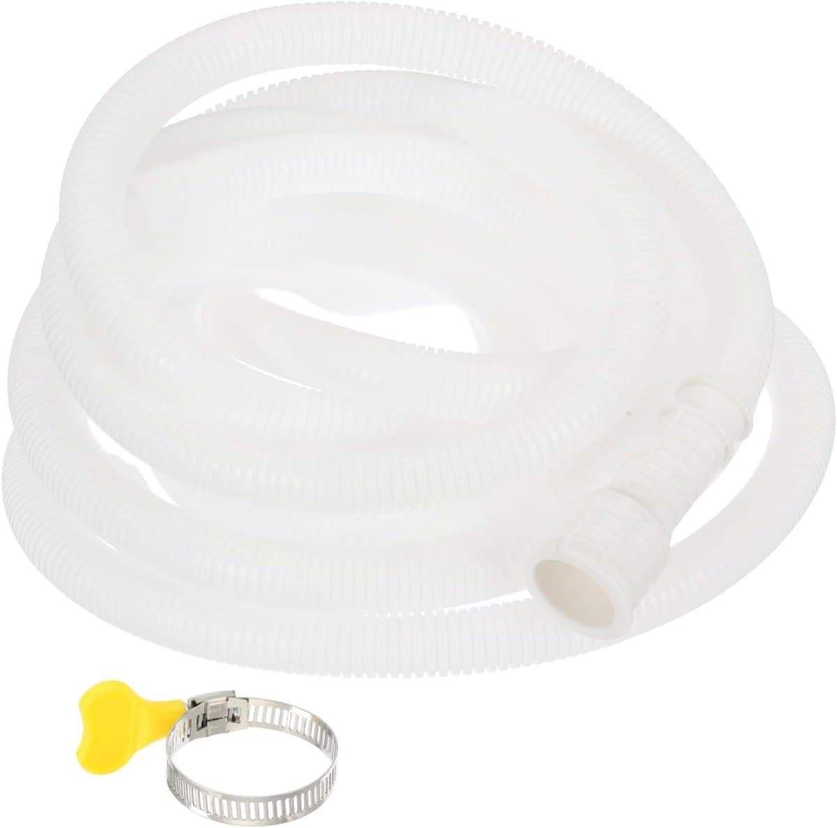 Afvoerslang Airco - Slang Condenswater - Water Afvoeren - Snijbare Rubberen Adapter - 5 Meter - Wit — afbeelding 1