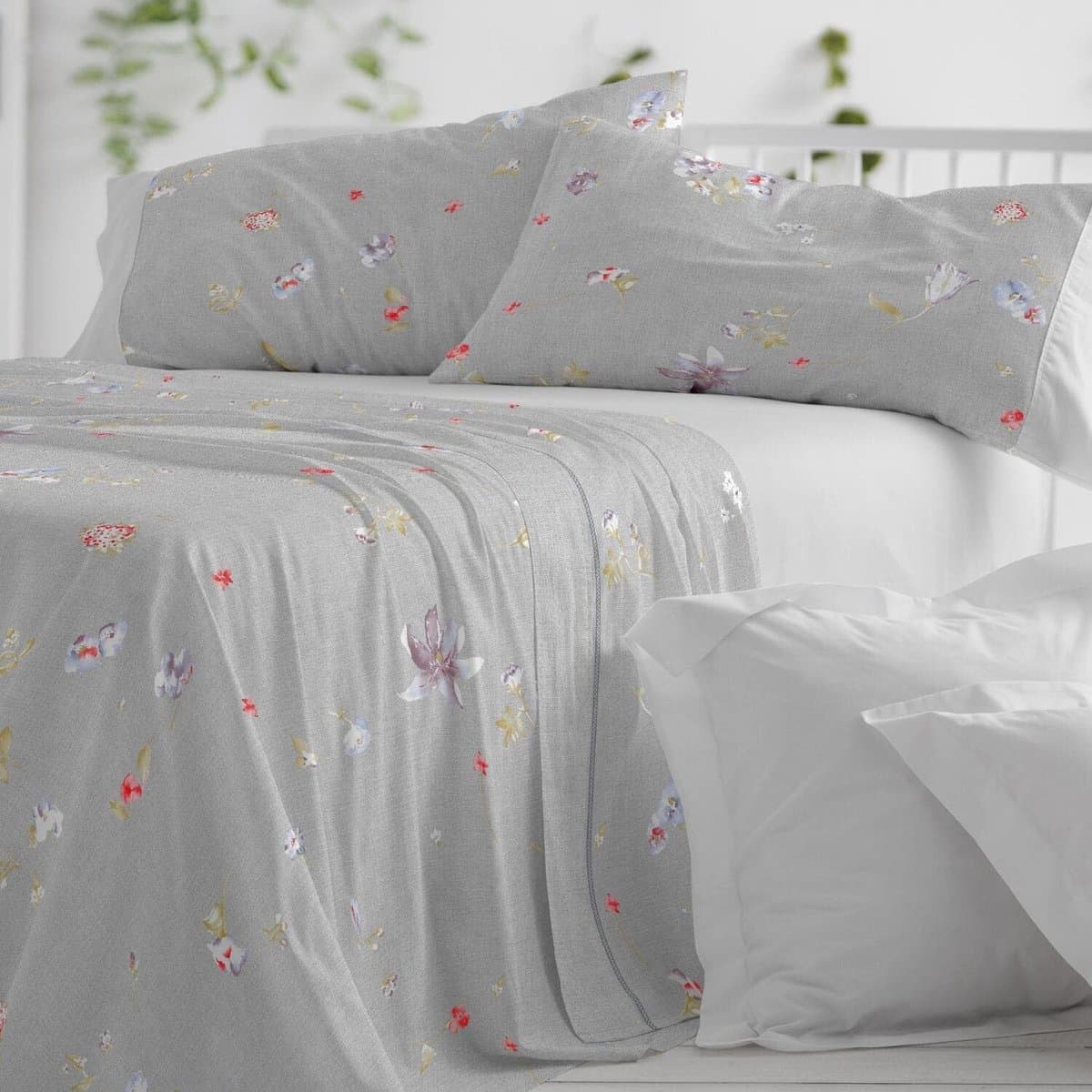 Blanco Beddengoed van katoen, bed 105 cm (+ beschikbare maten), design 629, grijs (105 x 190/200 cm) — afbeelding 1