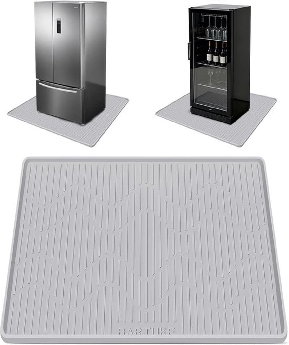 Lekvrije siliconen opvangbak - waterdicht - voor wasmachine, koelkast en droger, 60x60 cm — afbeelding 1