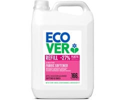 Ecover Wasverzachter - Grootverpakking 5 L - 166 wasbeurten - Plantaardig & Biologisch afbreekbaar - Appelbloesem & Amandel geur