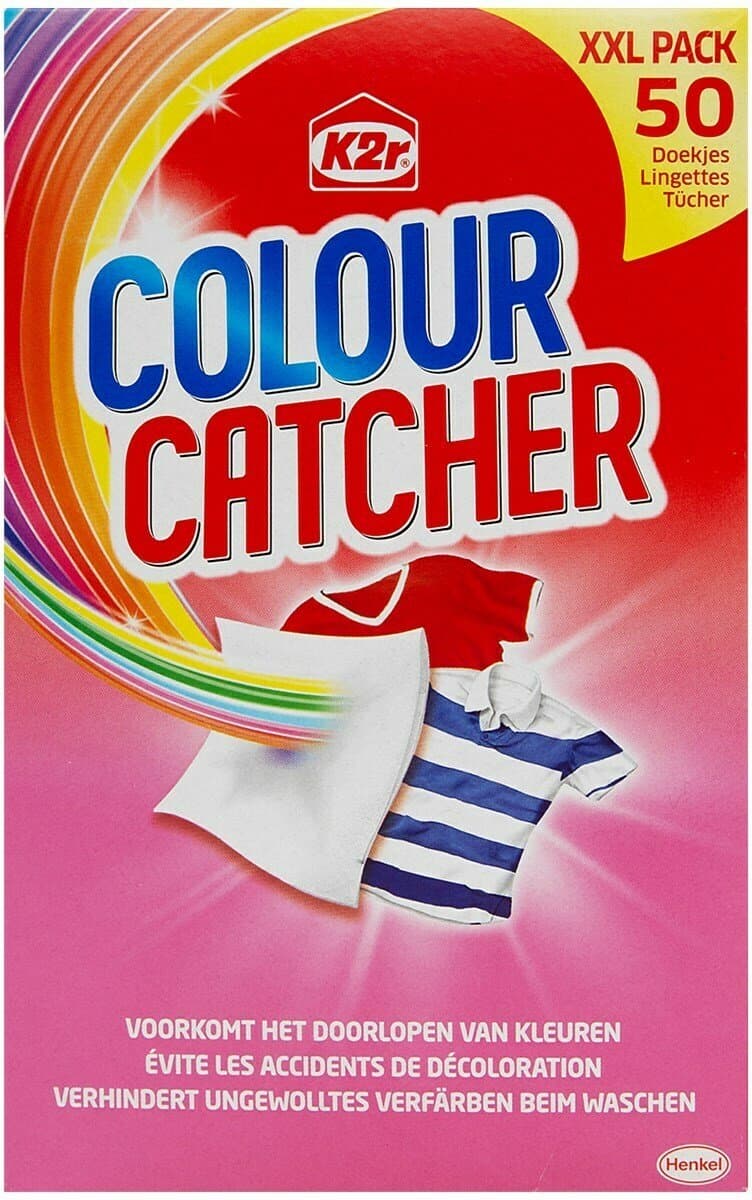 K2r Colour Catcher XXL Pack - 50 doekjes - Voorkomt het doorlopen van kleuren — afbeelding 1