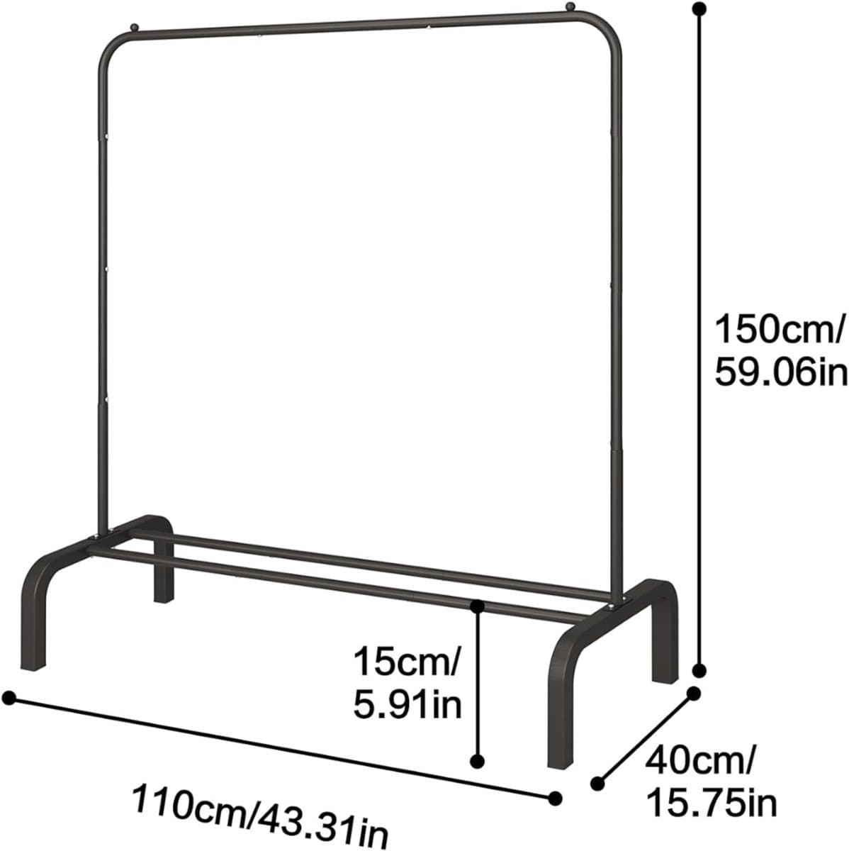 Daily Supplies® Handdoekrek Radiator - Badkamer - Droogrek - Zwart — afbeelding 1