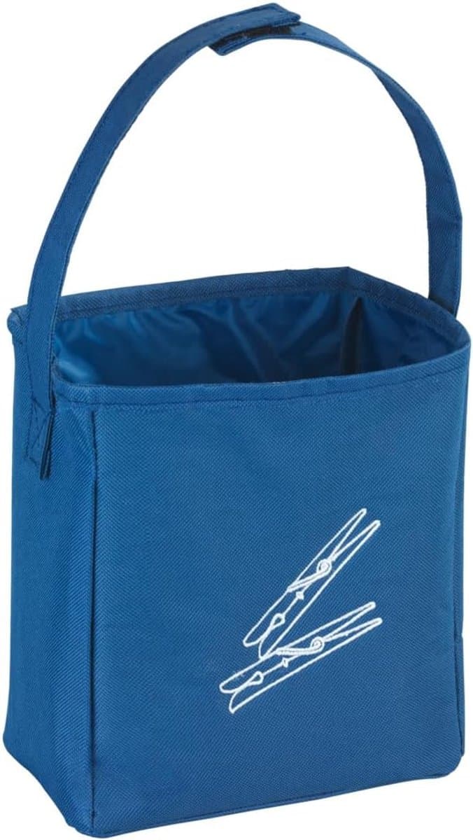 Wasknijperzak Polyester 17 x 19 x 10 cm - Blauw — afbeelding 1