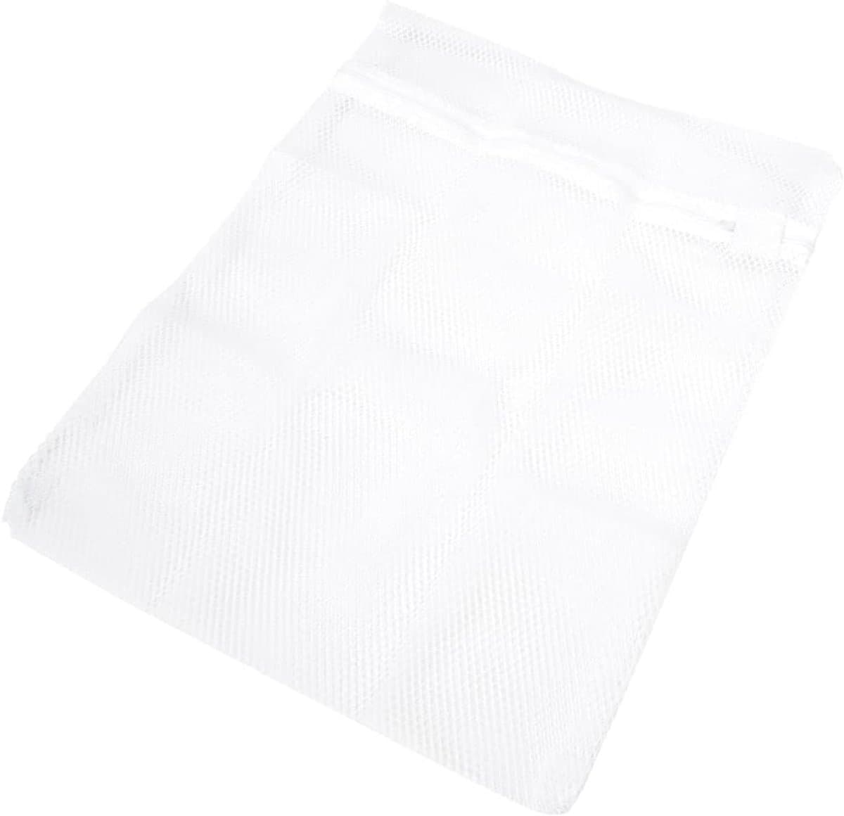 SnelShoppen - Waszak met Ritssluiting, Wasnet voor Wasmachine, Wit, 1 Stuk, Perfect voor Delicate Kleding, Ondergoed, en Kinderkleding — afbeelding 1
