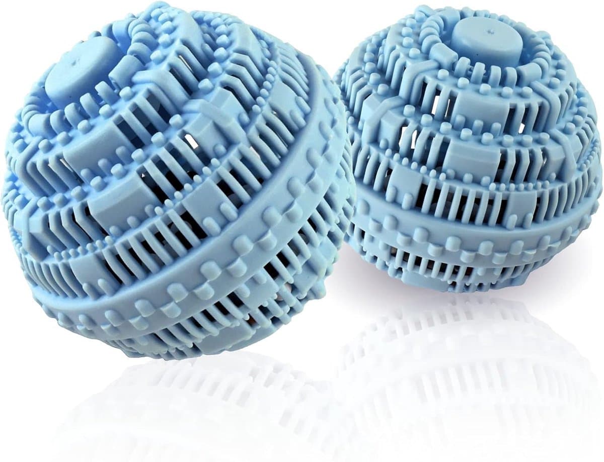 SnelShoppen - Natuurlijke Keramische Wasballen, Eco Vervanger voor Wasmiddel, Herbruikbare Wasballen voor 2000 Wassen (Hypoallergeen, Chemievrij), 2 B — afbeelding 1