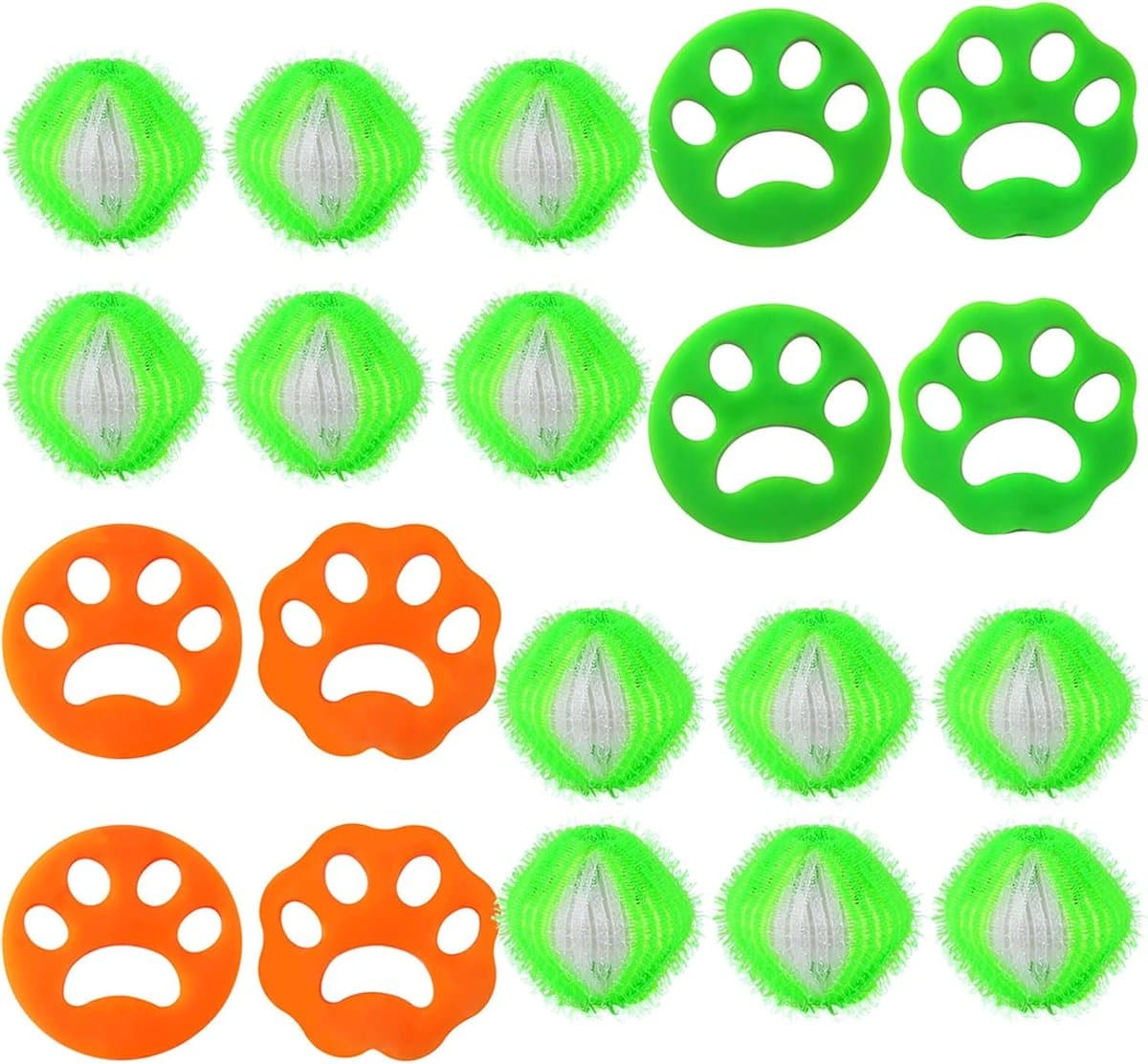 SnelShoppen - Hair Balls voor Wasmachine, 20 Haarverwijderaars, Dierenhaar Vanger, Lintballen voor Kleding, Efficiënte Waservaring, Compact en Praktis — afbeelding 1