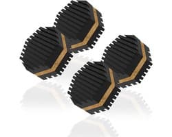 Anti-Vibratie Pads - Luidspreker Voetjes - Geluidsverbetering - Drievoudige Constructie - 4 stuks - Zwart