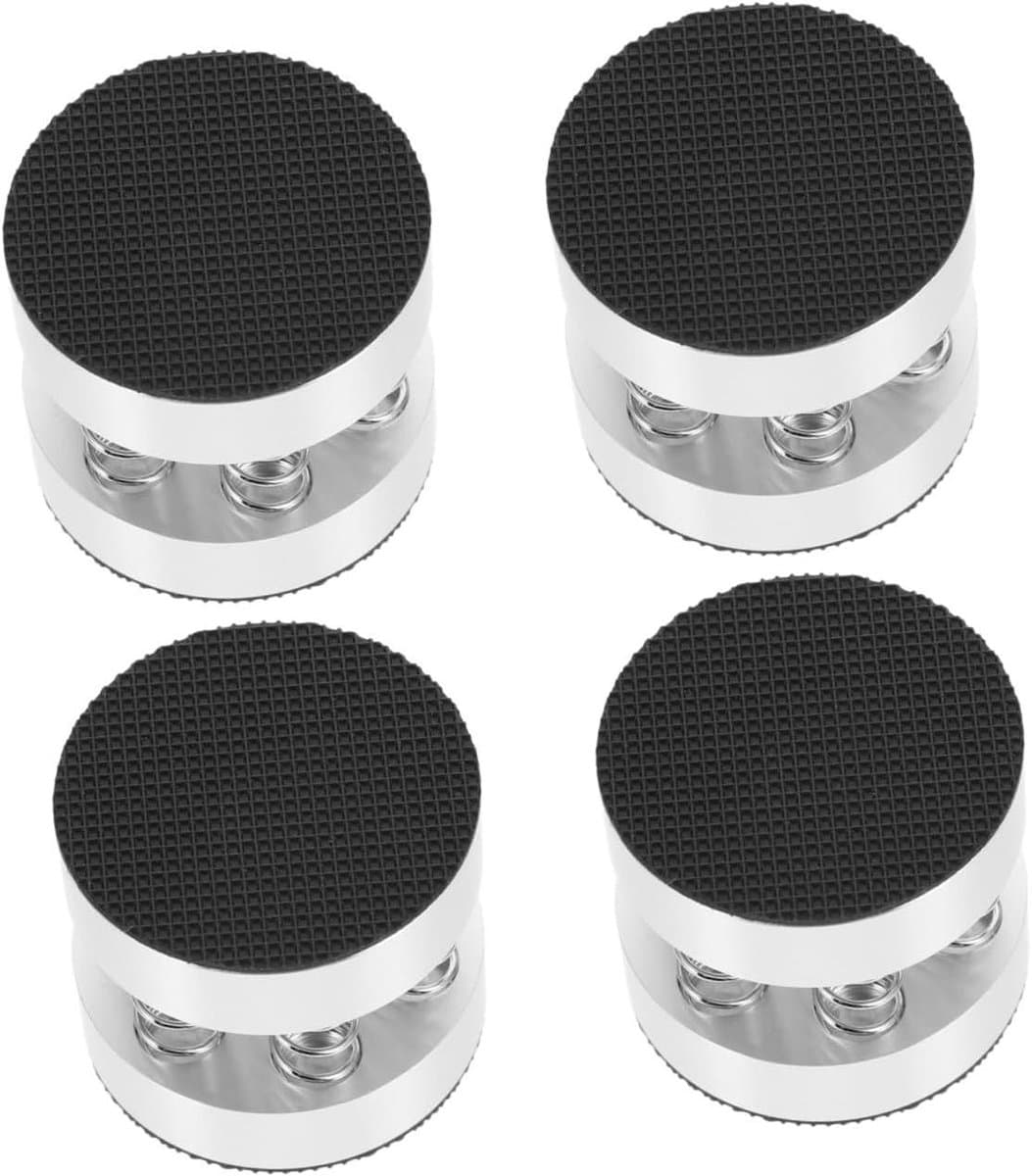 Luidspreker Voetjes - Speaker Dempers - Audio Verbetering - Schokabsorberend - 4 Stuks - Zilver — afbeelding 1